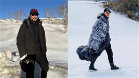  任達華前往長白山拍戲一度與妻女斷聯。（圖／翻攝自任達華微博）