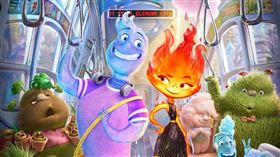 《元素方城市》最新正式海報。（圖／迪士尼提供）