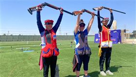 林怡君4日在埃及世界盃射擊賽不定向飛靶奪銀。（圖／奧會提供）