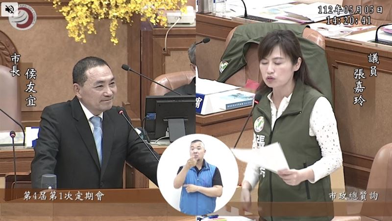 什麼是一個中國原則?侯友宜沒回答:議員可以指導我。(圖/翻攝自新北市議會網站)