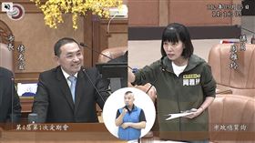 周雅玲質詢侯友宜。(圖/翻攝自新北市議會網站直播)