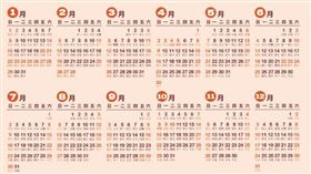 今年補班多達6天，引發民怨，行政院人事行政總處已擬訂「僅小年夜彈性放假」、「三節彈性放假」以及「維持現況」等5種調整方案，並於4月底送行政院。（取自行政院人事總處網站）