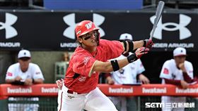 ▲味全龍外野手拿莫・伊漾。（圖／記者劉彥池攝影）