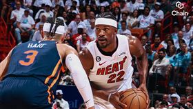 熱火巴特勒（Jimmy Butler）強勢回歸，豪取全場最高的28分。（圖／翻攝自熱火隊推特）