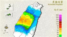 腰帶雨型（圖／翻攝自中央氣象局）