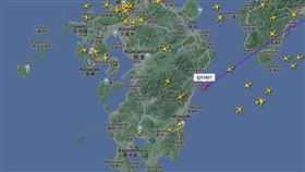 JX1801將載運188人返台。（圖／翻攝自flightradar24）