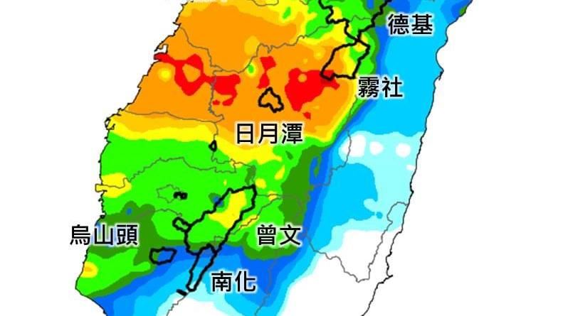 梅雨開炸水庫大進補　1圖看累積雨量戰況