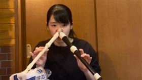 櫻花妹用兩個鼻孔吹直笛！「左右開弓」零失誤　超神技巧吸近千萬人朝聖（圖／翻攝自推特）
