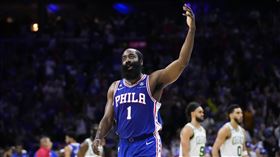 ▲哈登（James Harden）第5戰砍下42分，成歷史紀錄第4人。（圖／美聯社／達志影像）