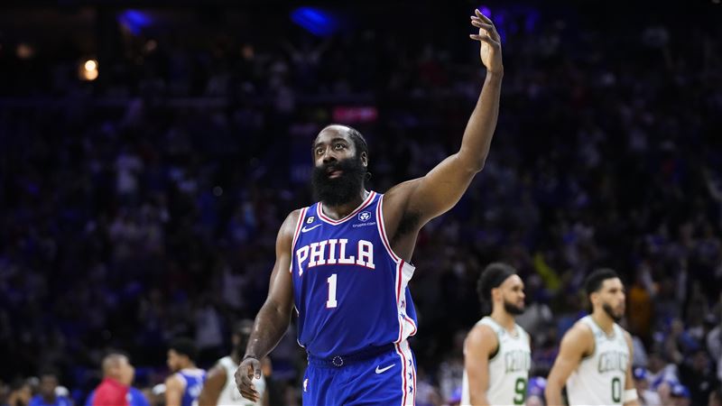哈登季後賽第11場破40分　NBA史上第4人