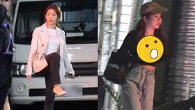 郭書瑤收工，私服造型簡直是辣妹駕到。（圖／本刊攝影組／CTWANT提供）