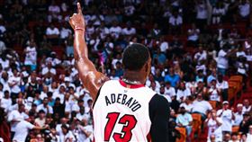 熱火隊阿德巴約。（圖／翻攝自熱火隊推特）