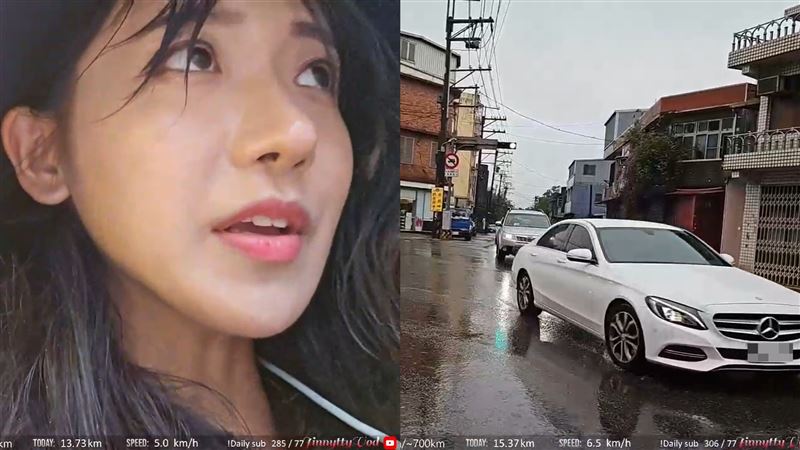 企鵝妹走斑馬線想過這路口…10車竟全不讓