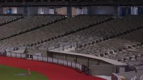 勘查大巨蛋大巨蛋內部施工應援區