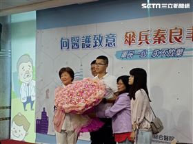 兵秦良丰5年前跳傘墜地　今返醫院謝醫護（圖／翻攝畫面）