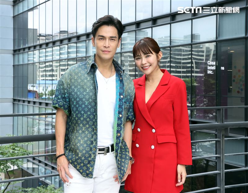 「天道」林萱瑜、Gino三立新聞網專訪。（記者邱榮吉/攝影）