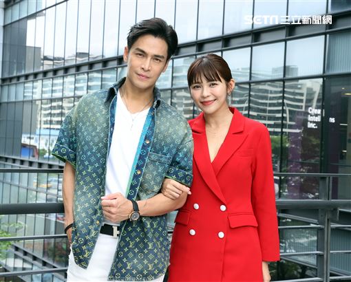 「天道」林萱瑜、Gino三立新聞網專訪。（記者邱榮吉/攝影）