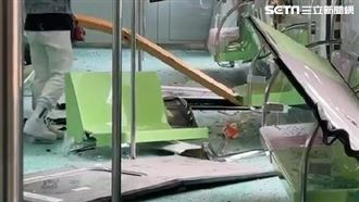 吊臂砸台中捷運車廂　目擊者驚悚還原瞬間