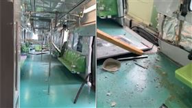 現場目擊女乘客直播錄下現場慘況。（圖／翻攝自＠chinjou_lin）