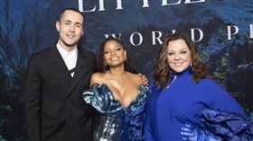 《小美人魚》首映會 海莉貝利 瑪莉莎麥卡錫 喬納霍爾金 哈維爾巴登（圖／迪士尼提供）