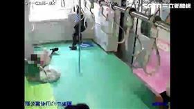 中捷公布事發當時月台與車廂內影片。（圖／翻攝畫面）