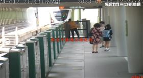 台中捷運，撞擊吊臂，1死10傷，監視器畫面，月台，車廂，影像曝光，還原(圖／台中捷運提供)