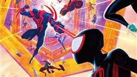 《蜘蛛人：穿越新宇宙》正式海報。（圖／索尼提供）