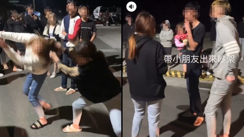 女夜赴外木山談判聚20人…有人帶孩子到場
