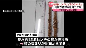 ▲被挖出的鐵釘長達12.5公分且已生鏽。（圖／翻攝自YouTube）