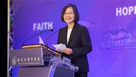 0512蔡英文出席2023國家祈禱早餐會（圖／總統府提供）