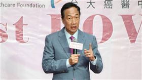 郭台銘致詞憶起亡妻與胞弟，也感謝癌醫團隊。（圖／記者楊澍攝影）