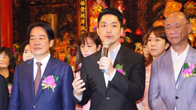 小孟老師指蔣萬安一特徵和賴清德一樣，斷言他有總統命。（資料照／台北市政府媒事組提供）