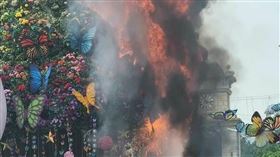 韓國「愛寶樂園」驚傳火警！（圖／翻攝自@Icebank0124推特）