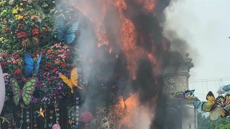 韓國「愛寶樂園」驚傳火警！遊客嚇傻疏散