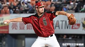 ▲統一獅先發投手布雷克。（圖／記者劉彥池攝影）