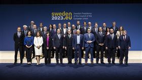 歐盟外長會議歐洲聯盟12日在斯德哥爾摩集會討論如何重新校準中國政策，聚焦在價值差異、經濟安全與戰略安全3個重點。（歐盟理事會輪值主席國瑞典提供）中央社記者田習如布魯塞爾傳真 112年5月12日