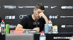 ▲桃園璞園領航猿總教練卡米諾斯出席賽後記者會。（圖／記者劉彥池攝影）