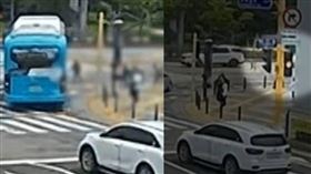 公車「違規右轉」校門口撞死8歲弟！司機恐遭判無期徒刑 CTWANT 翻攝自推特