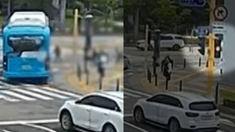 公車紅燈違規右轉…校門口撞死8歲男童