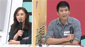 蔡允潔（左）與Fraser曾吵架脫口鬧離婚。（圖／中天提供）