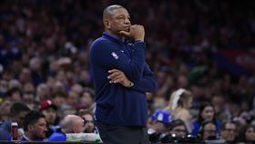 ▲76人總教練瑞佛斯（Doc Rivers）生涯第10次輸掉搶7大戰。（圖／美聯社／達志影像）