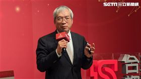 財信傳媒集團董事長謝金河今日出席台新金控舉辦的「2023投資趨勢論壇」。（圖／記者戴玉翔攝影）