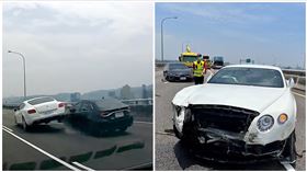 Uber,賓利,五楊高架橋,車禍（圖／翻攝畫面）