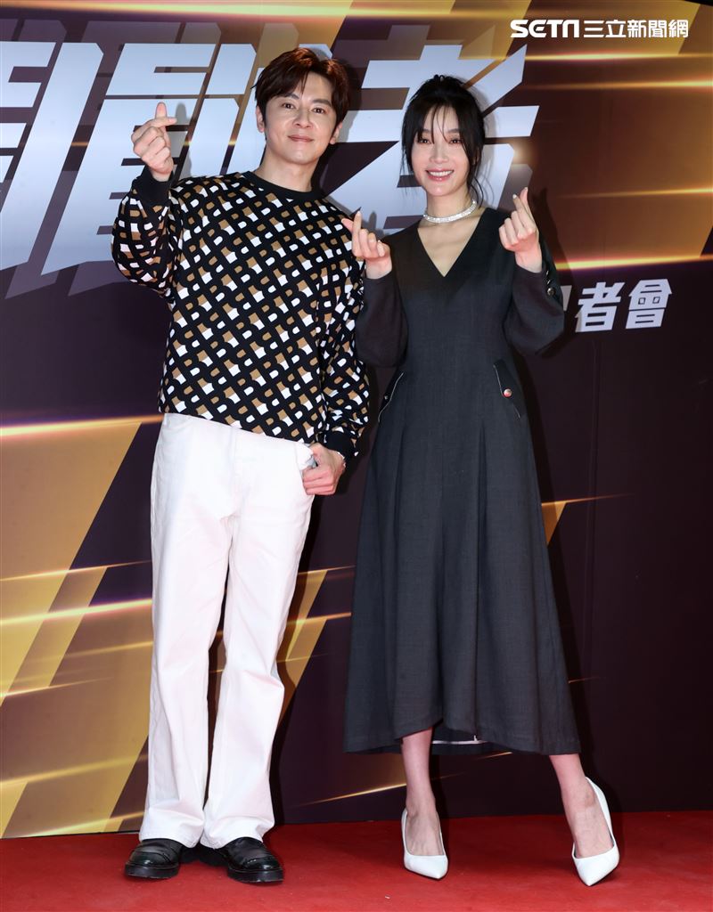 蔡淑臻、李國毅八點檔「開創者」卡司發佈會。（記者邱榮吉/攝影）