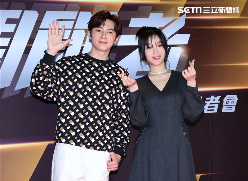 蔡淑臻、李國毅八點檔「開創者」卡司發佈會。（記者邱榮吉/攝影）