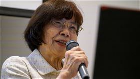 85歲的八幡照子在廣島核爆中生還，她現在用英文向世人傳遞核爆的可怕。（圖／路透社／達志影像）