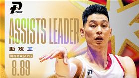 2023PLG年度獎項助攻王林書豪。（圖／PLG聯盟提供）