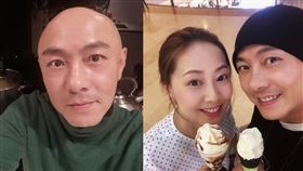 張衛健被拍到與一女子及女孩出遊。（圖／翻攝自張衛健微博）