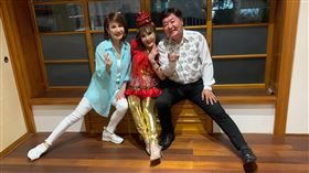 向娃（左起）、澎澎、方駿經常一起睡飯店。（圖／渥洛克提供）