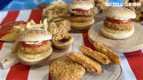 肯德基夏威夷海洋Q蝦堡,海陸咔啦脆雞Q蝦堡,記者劉沛妘攝影